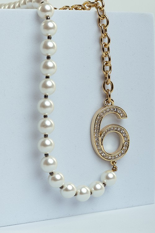 Sixdo Number Six Pearl Necklace